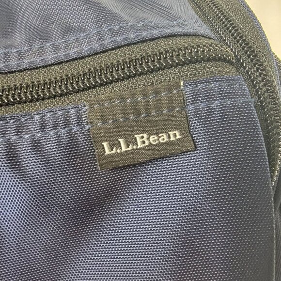 LL Bean Personal Organizer Blue Toiletry Storage Hanging Zippers - Picture 3 of 8